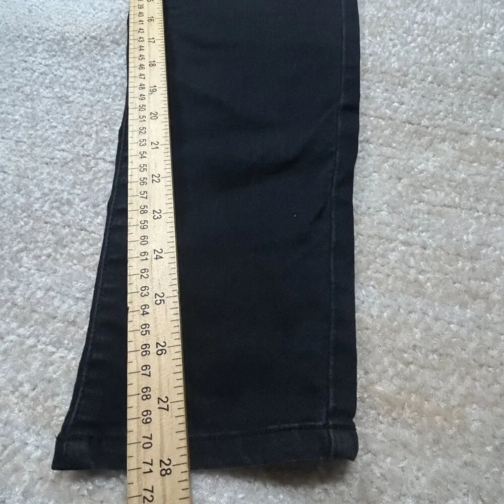 Truth + Theory Womens Black Skinny Jeans Stretch 28 Inseam fabric